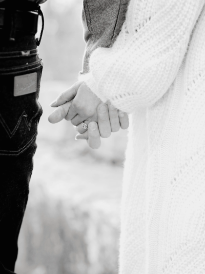Hands of the newlyweds